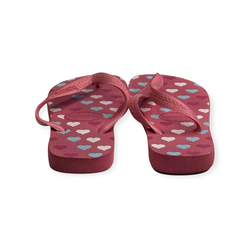 Top Havaianas ❤︎︎ Heart Print Flip Flops ❤︎︎ Brazilian Beach Sandal ❤︎︎ Pink 4 5 - Picture 7 of 16